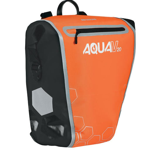 Oxford Aqua V 20 QR Motorcycle Pannier Bag Orange Black