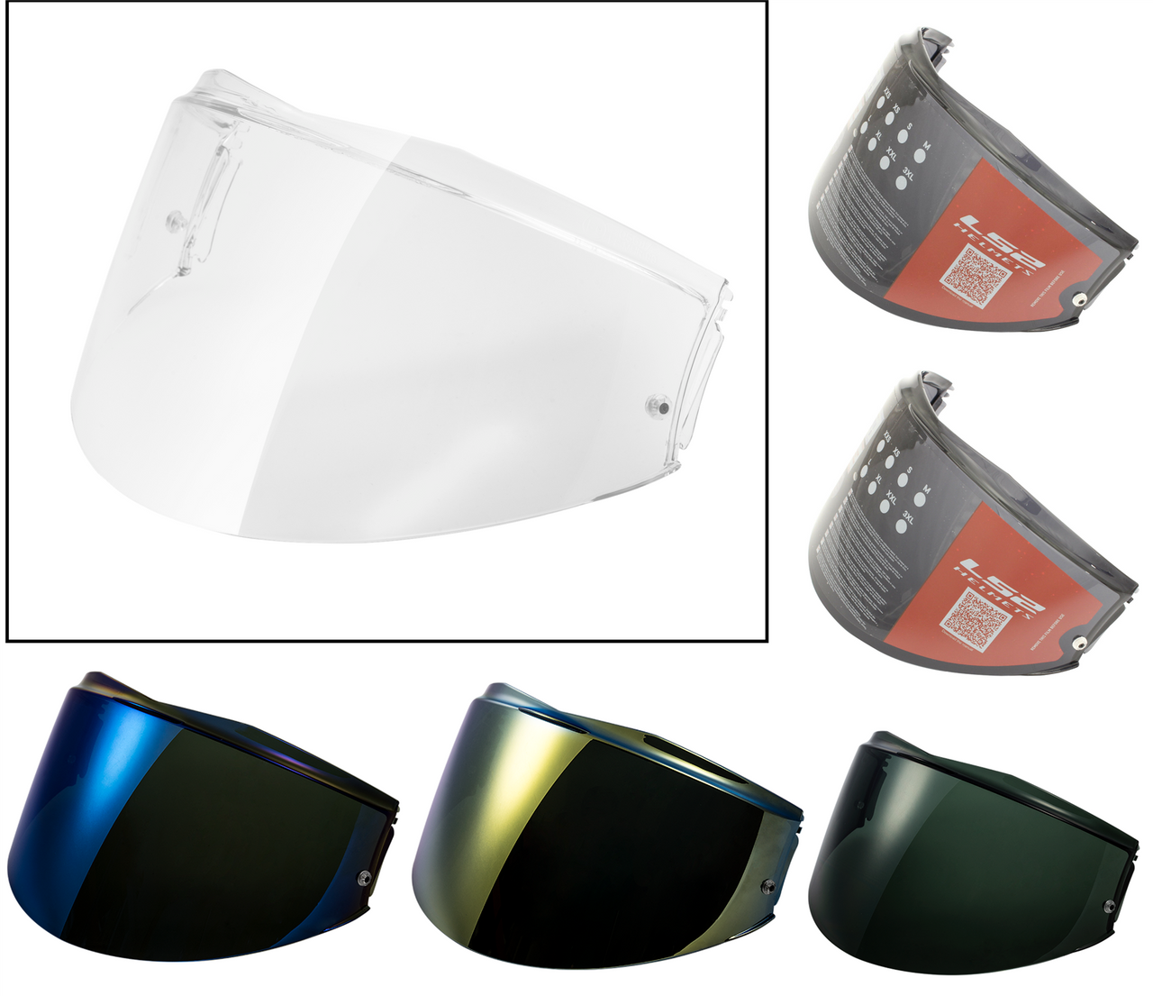 LS2 FF399 Visor Valiant For Racing Crash Helmets