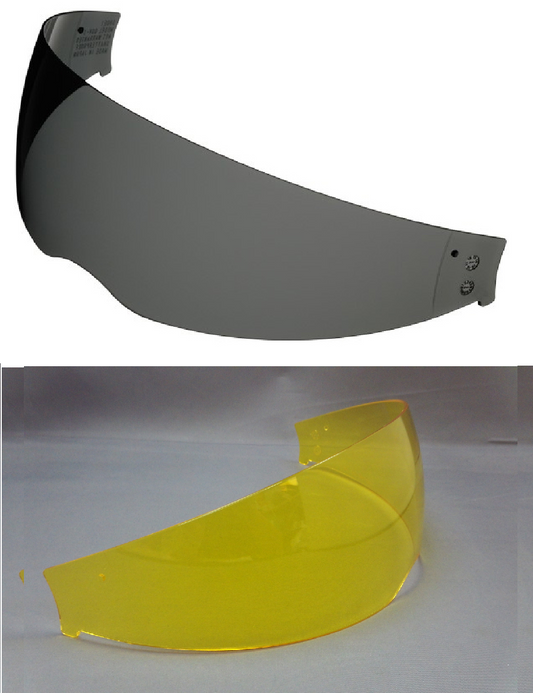 Shoei Visor GT Air/Neotec Internal Sun Visor Smoke & HD Yellow