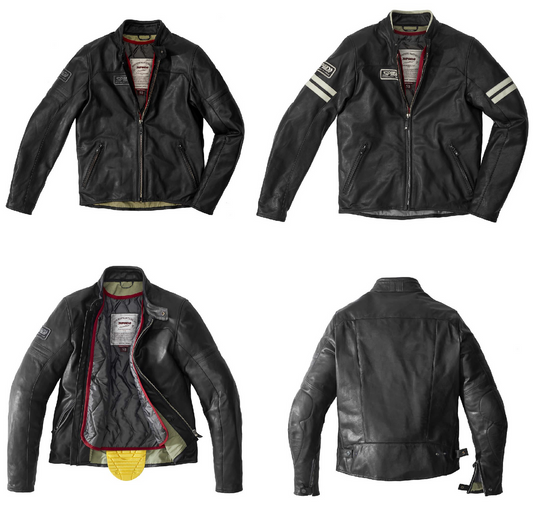 SPIDI Vintage CE Touring Motorbike  Leather Jacket -  Big Offer