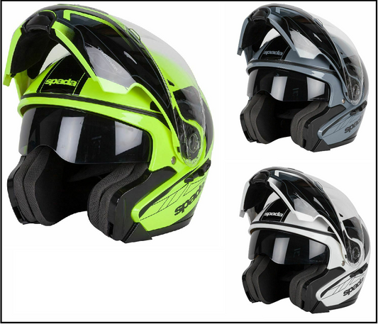 Spada Reveal Tracker Flip Up Modular Motorcycle Helmet