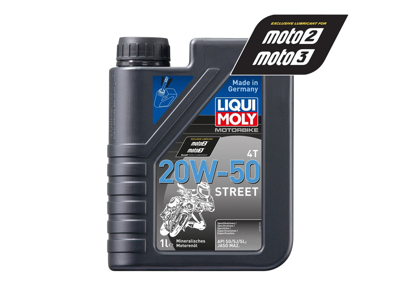 LIQUIMOLY OIL 4 STROKE - MINERAL - 20W-50 STREET 1L 1500