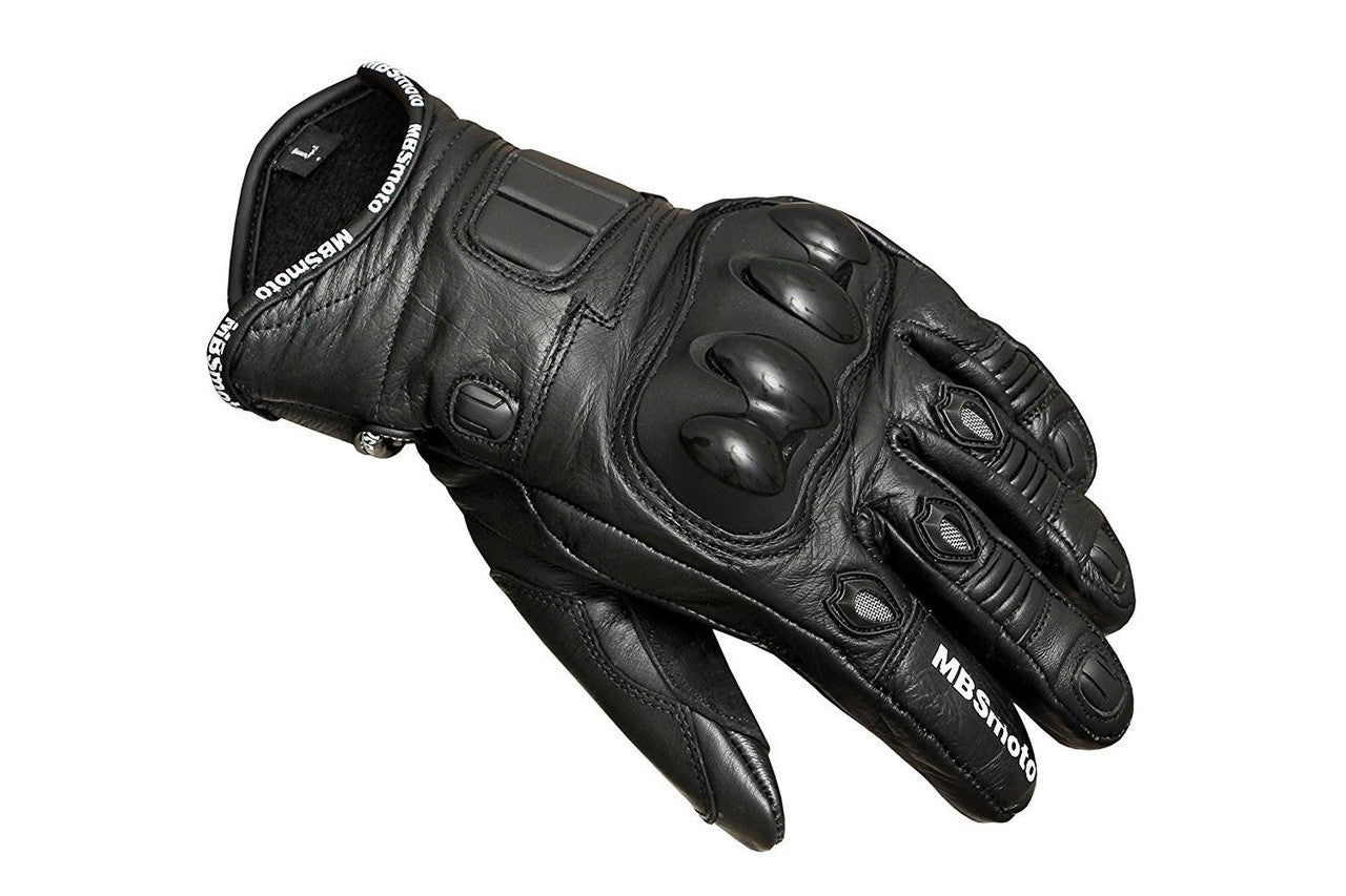 MBSmoto MBG35 Short Leather Sports Racing Motorcycle Gloves