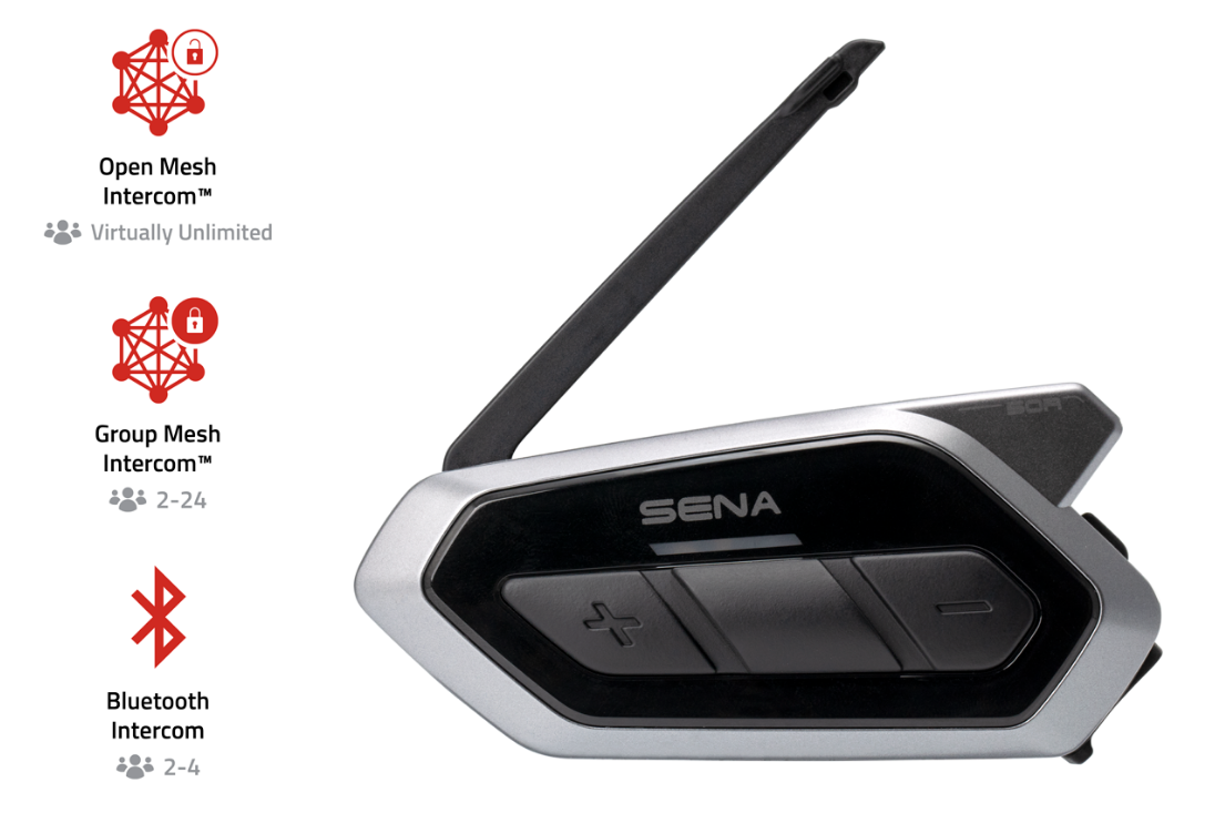 SENA 50R-01 MOTORCYCLE BLUETOOTH COMMUNICATION SYSTEM DUAL PACK