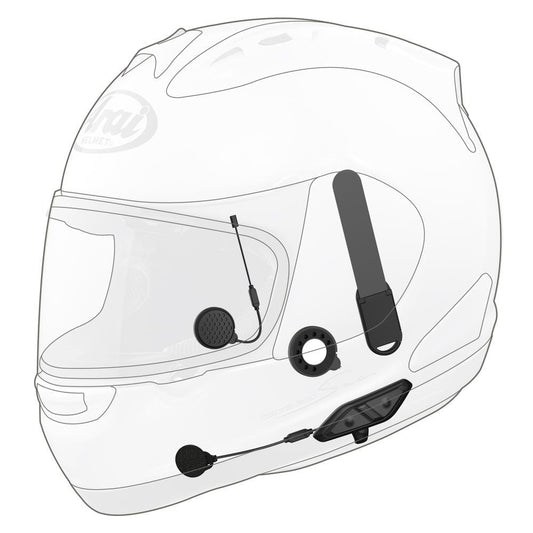 Sena 10U Bluetooth Communication System With/Remote Shoei Arai Helmet