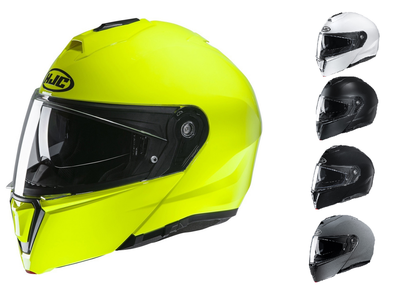 HJC I90 Flip-Up Plain Motorcycle Motorbike Modular Helmet