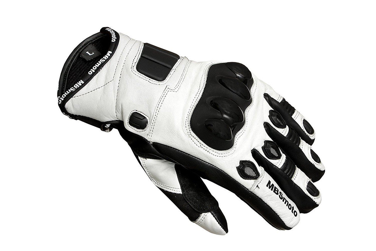 MBSmoto MBG34 Short Leather Sports Racing Motorcycle Gloves