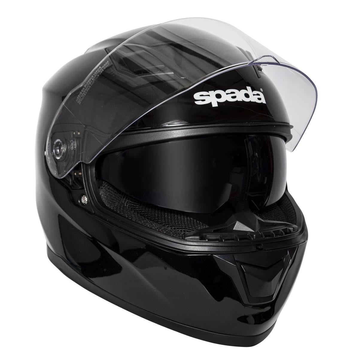 Spada SP17 Full Face Motorcycle Motorbike Helmet Black