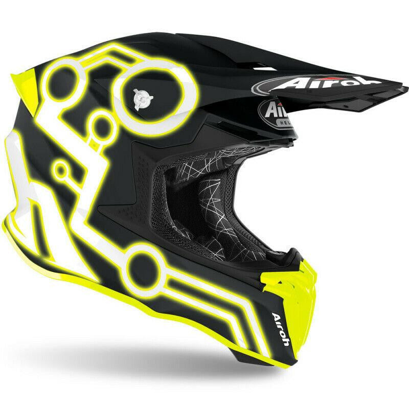 Airoh Twist 2.0 Off Road Helmet Black Yellow