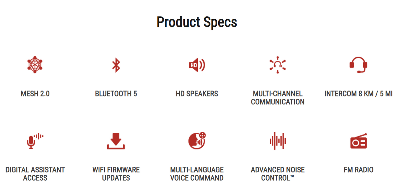 SENA 50R-01 MOTORCYCLE BLUETOOTH COMMUNICATION SYSTEM DUAL PACK