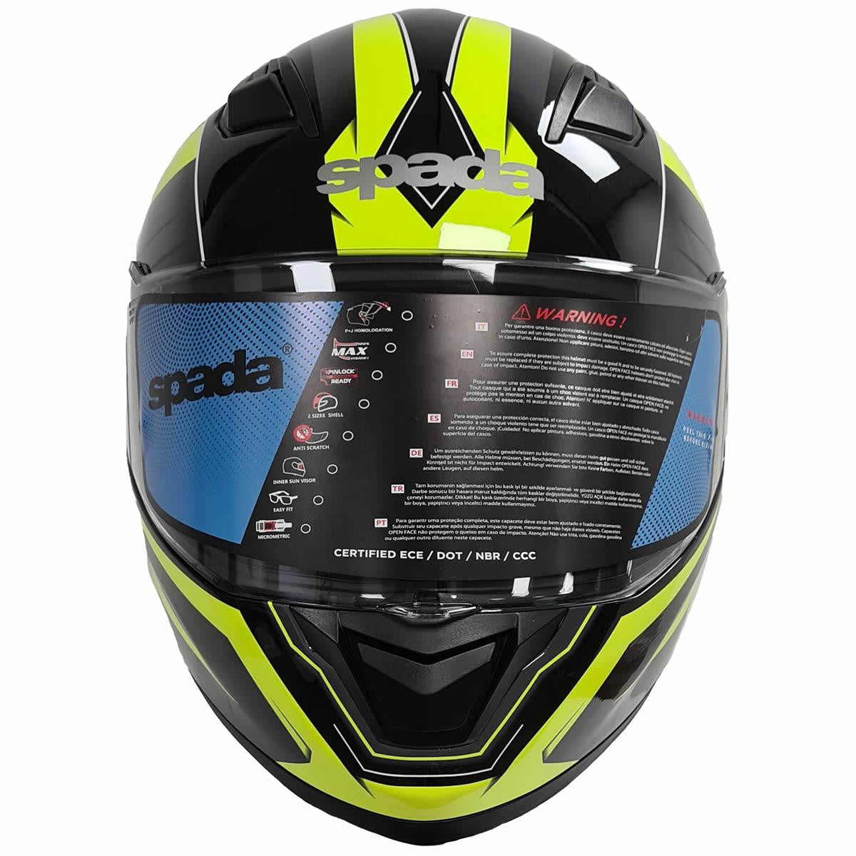 Spada SP17 Ruler Full Face Motorcycle Motorbike Helmet