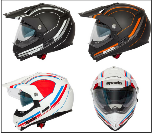 Spada Intrepid Delta Dual Sport Adventure Motorcycle Motorbike Helmet