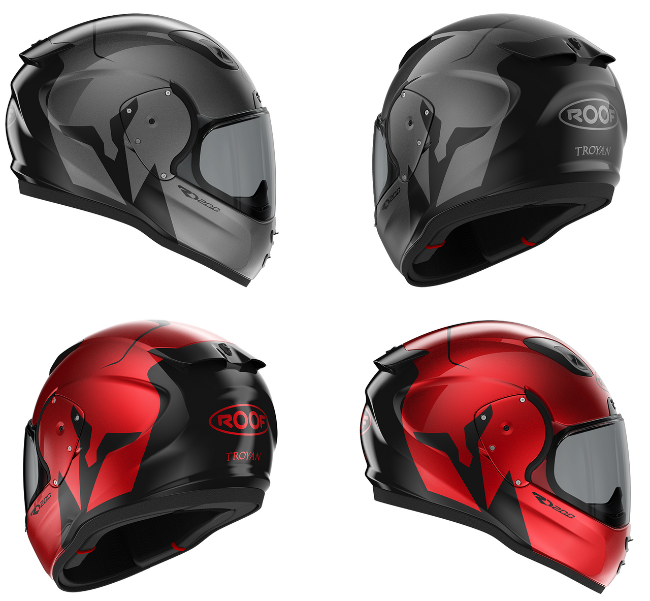 Roof RO200 Troyan Full Face Ultra Lightweight Motorcycle Helmet