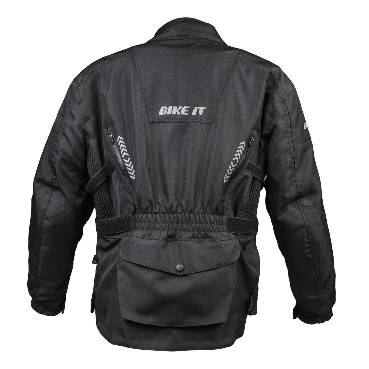 Bike It 'Triple Black' Waterproof Adventure Motorcycle Jacket