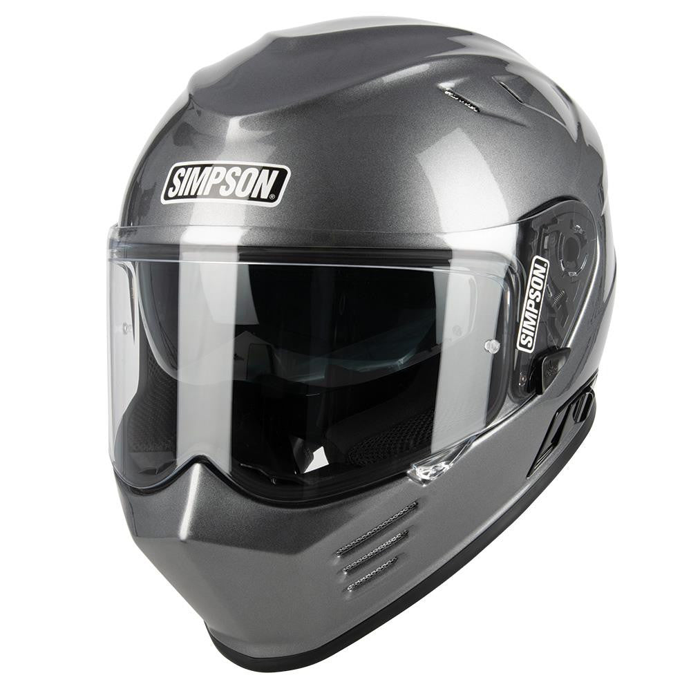 Simpson Venom Solid Full Face Road Crash Motorbike Helmet