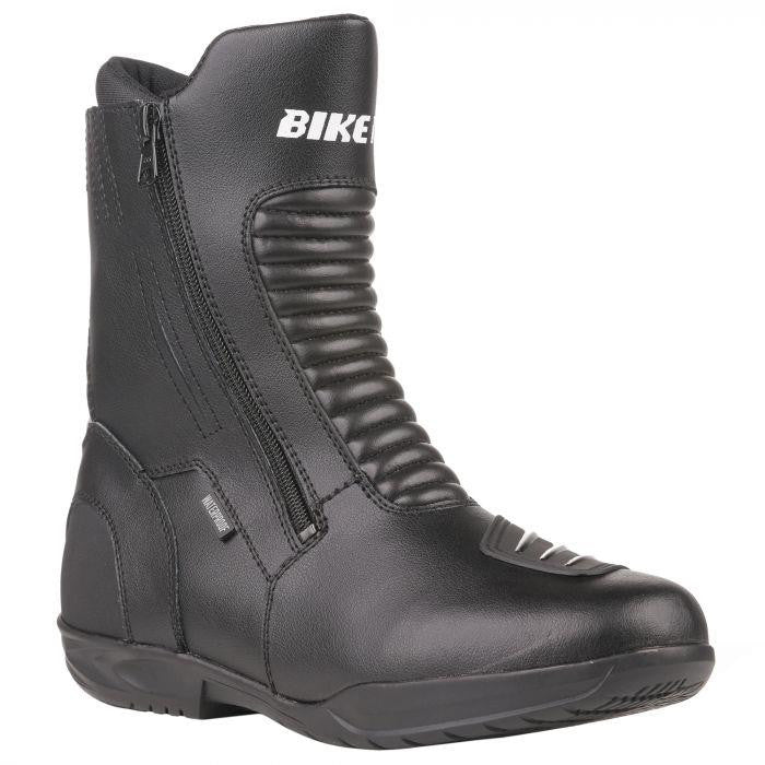 Bike It 'Preto' Black Mid Length Waterproof Motorcycle Boots