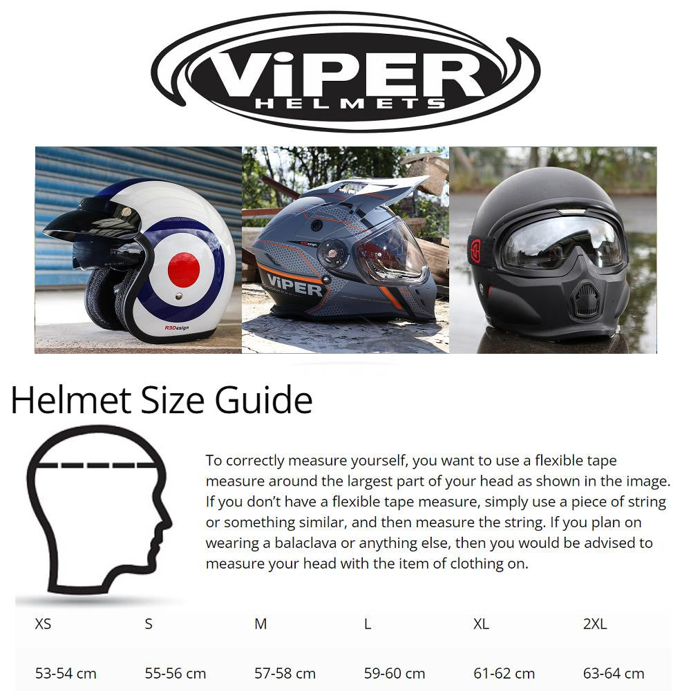 VIPER RSV95 ROGUE BLACK RED FULL FACE QUICK RELEASE MOTORCYCLE HELMET UK