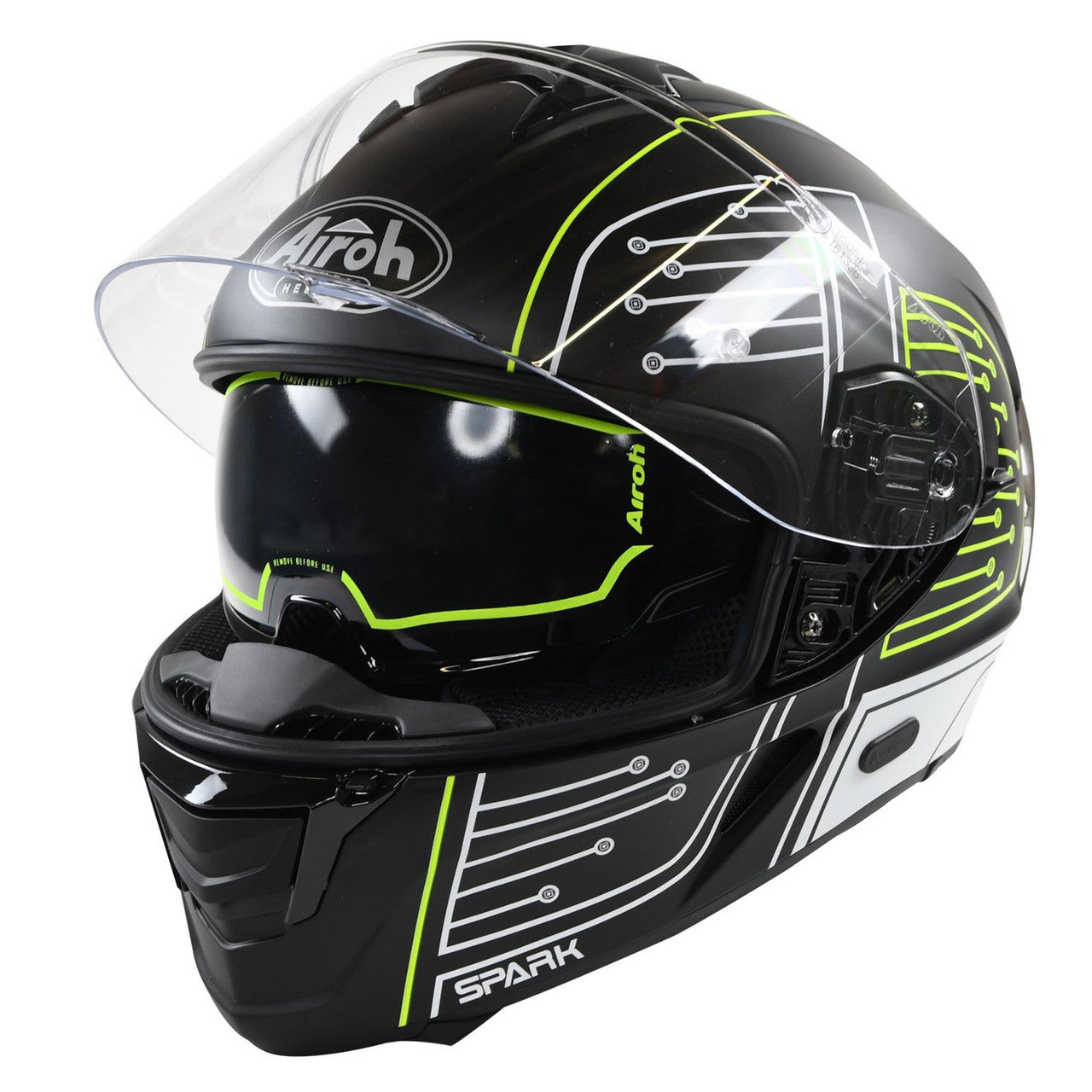 Airoh Spark Flow Full Face Motorcycle Motorbike Helmet