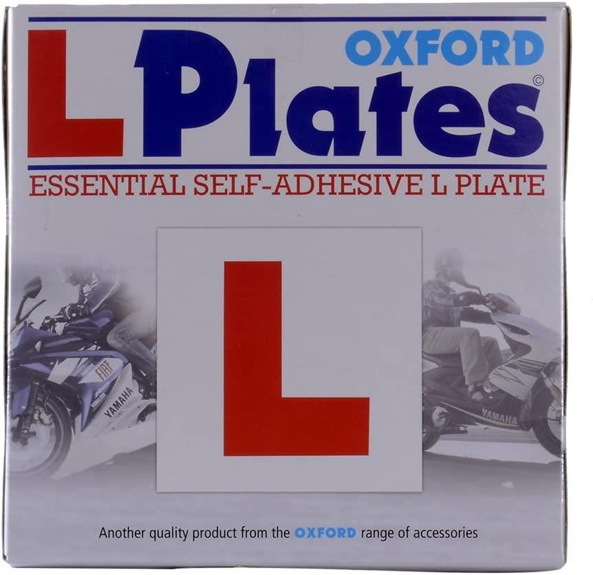 Oxford Rigid motorbike L Plate 20 Pack