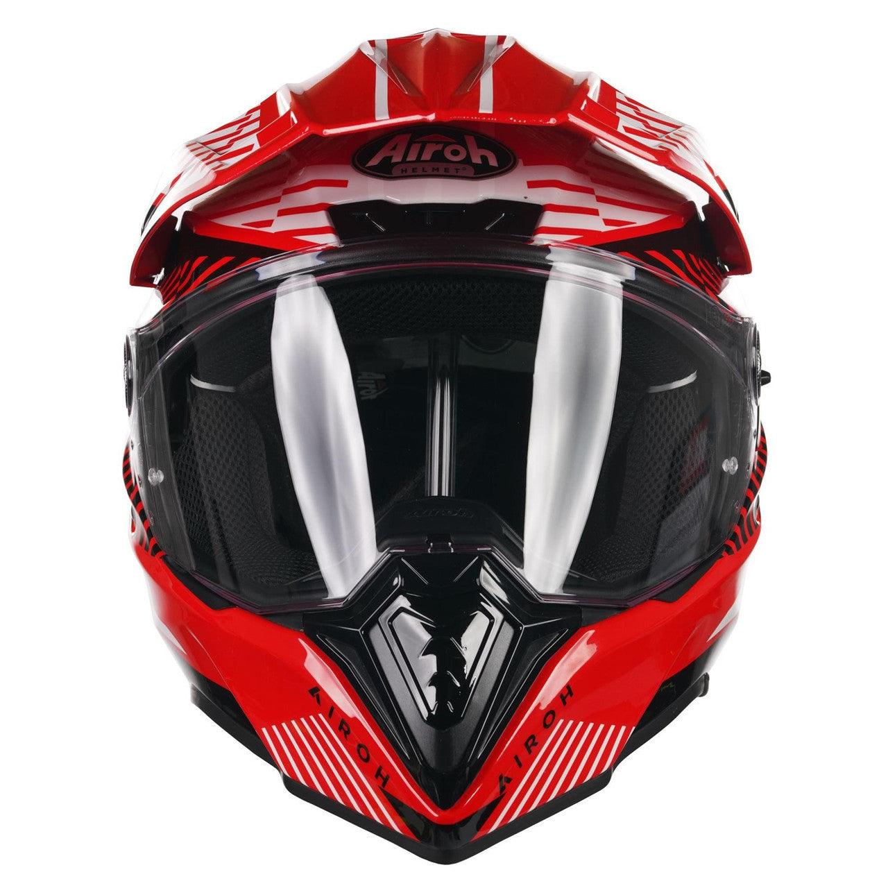 Airoh Commander Dual Sports Adventure Helmet Boost Red Gloss