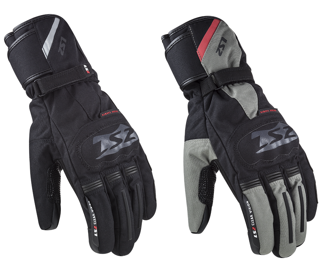 LS2 Snow Man Waterproof Textile Touring Motorbike Gloves