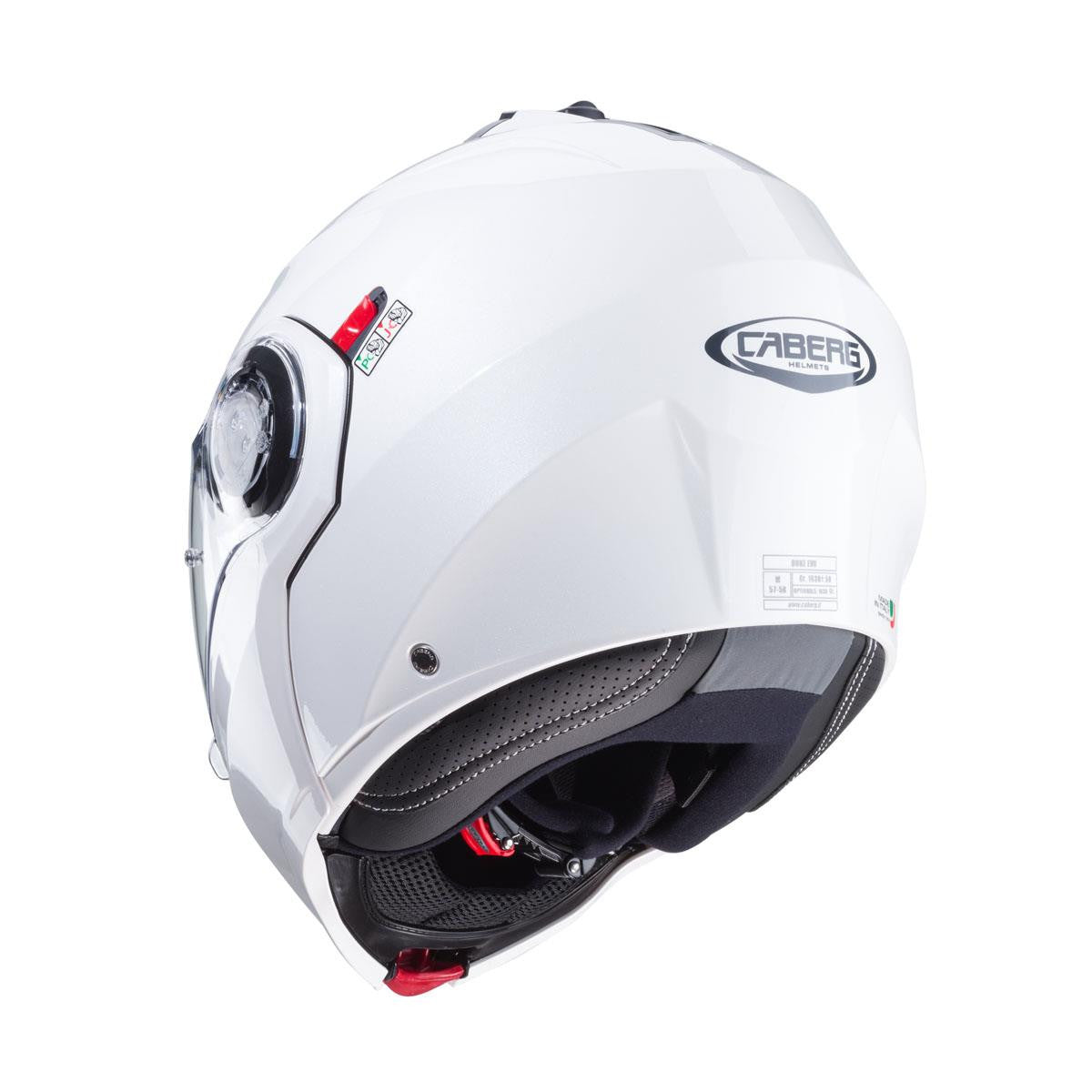 CABERG DUKE EVO WHITE METAL FULL FACE MOTORCYCLE HELMET