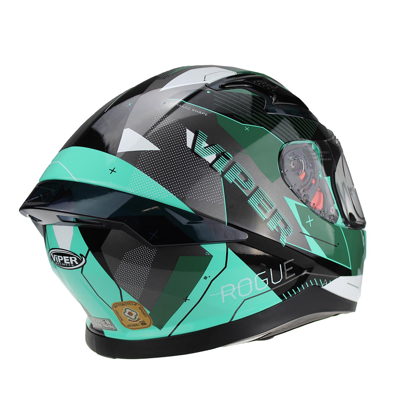 VIPER RSV95 ROGUE TEAL FULL FACE ROAD CRASH MOTORCYCLE HELMET NEAR ME