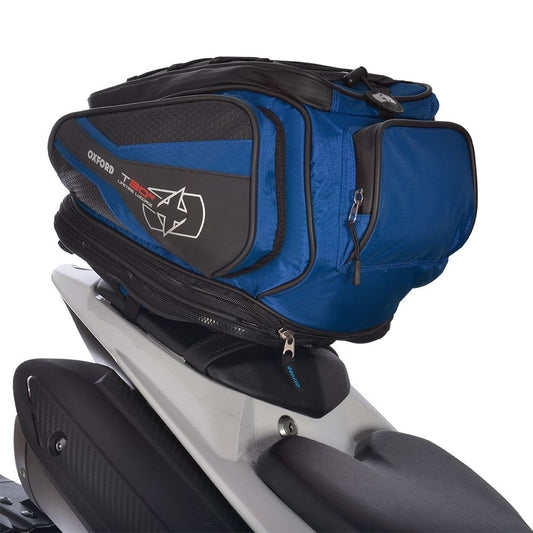 Oxford T30R Motorcycle Luggage Tail Pack Bag Lifetime Blue 30-Liter