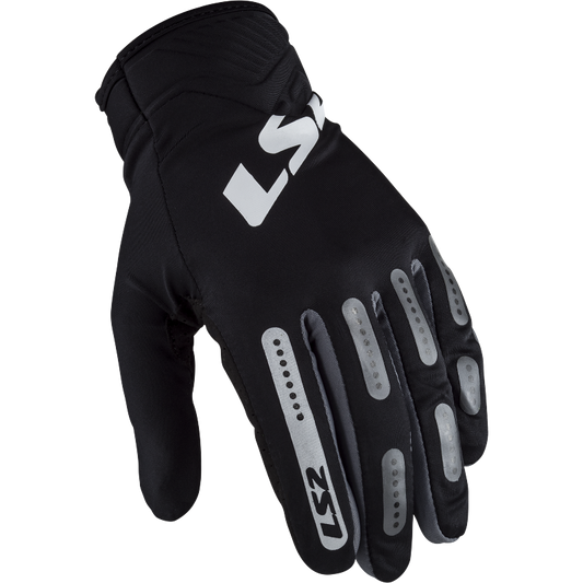 LS2 Bend Lightweight Motorcycle Riders Textile Glove Black Grey