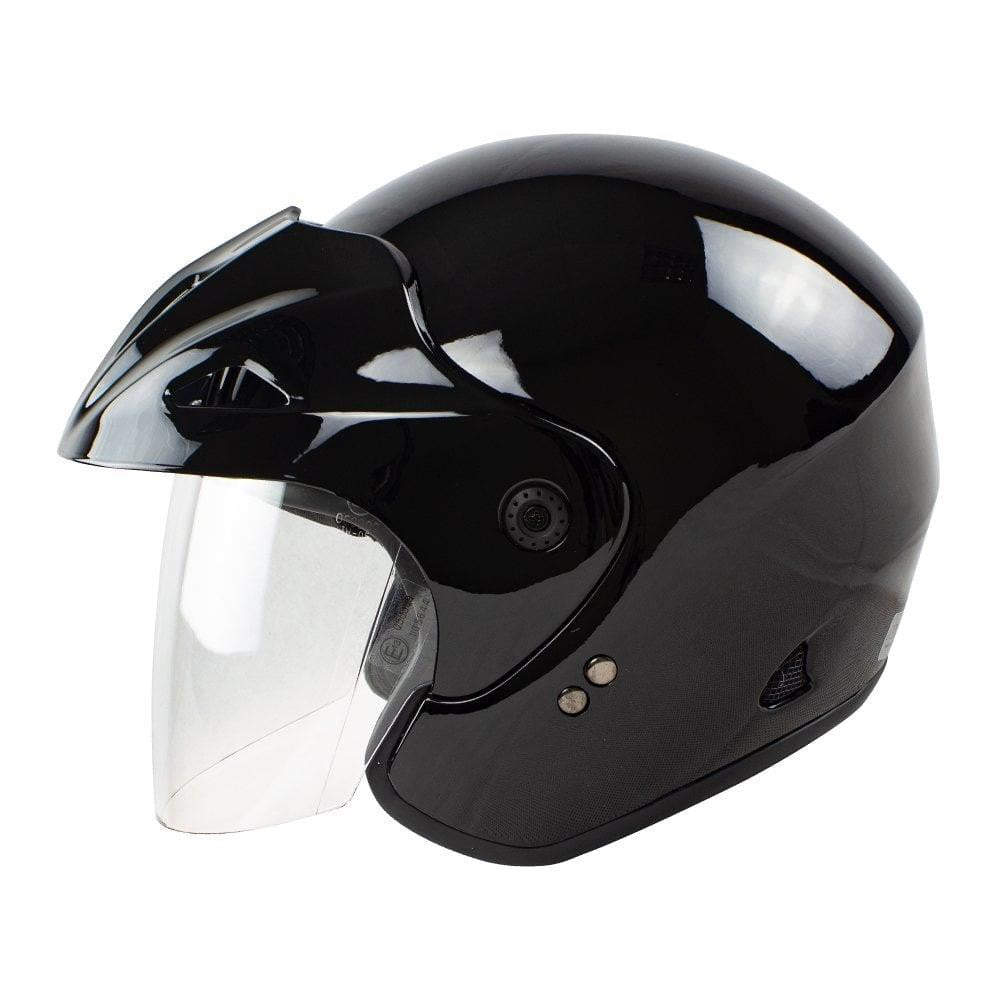 Nitro X562 UNO Motorcycle Scooter Jet Open Face Biker Helmet Black