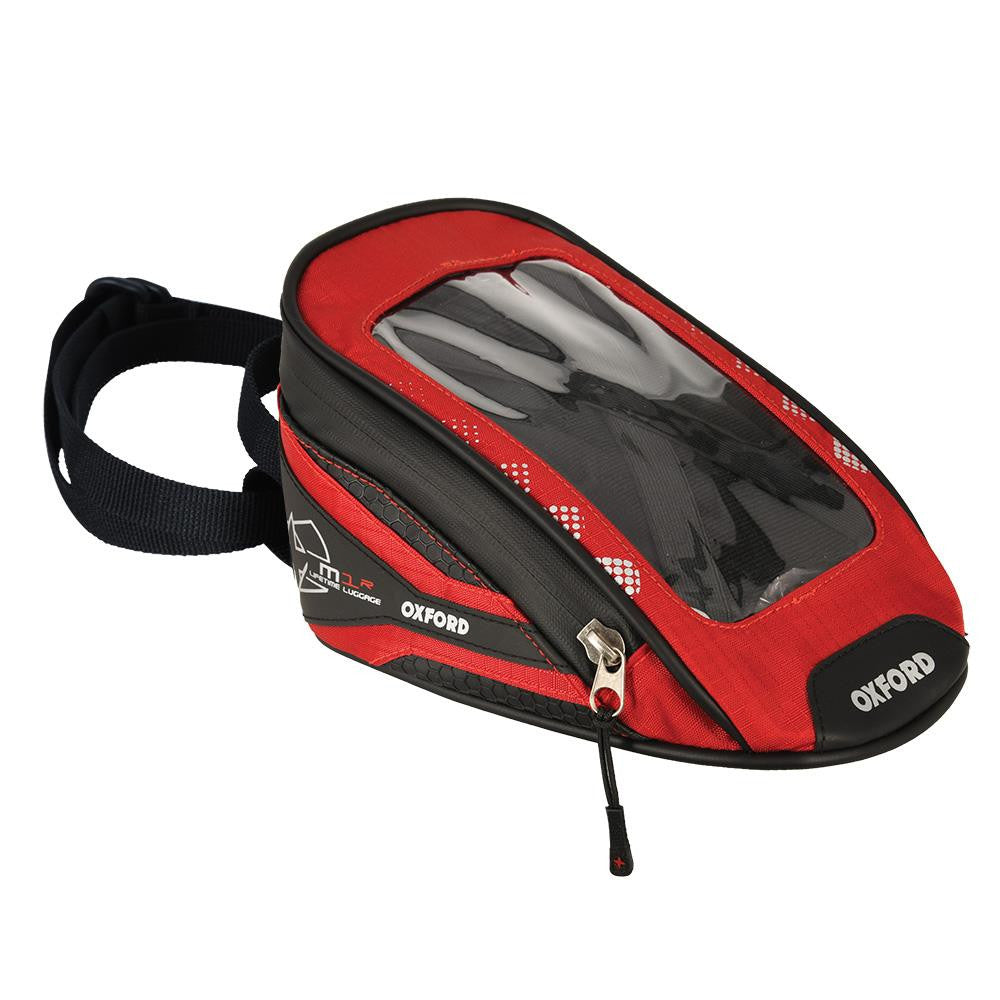 Oxford M1R Micro Motorcycle Motorbike Tank Bag Luggage 1 Liter Red