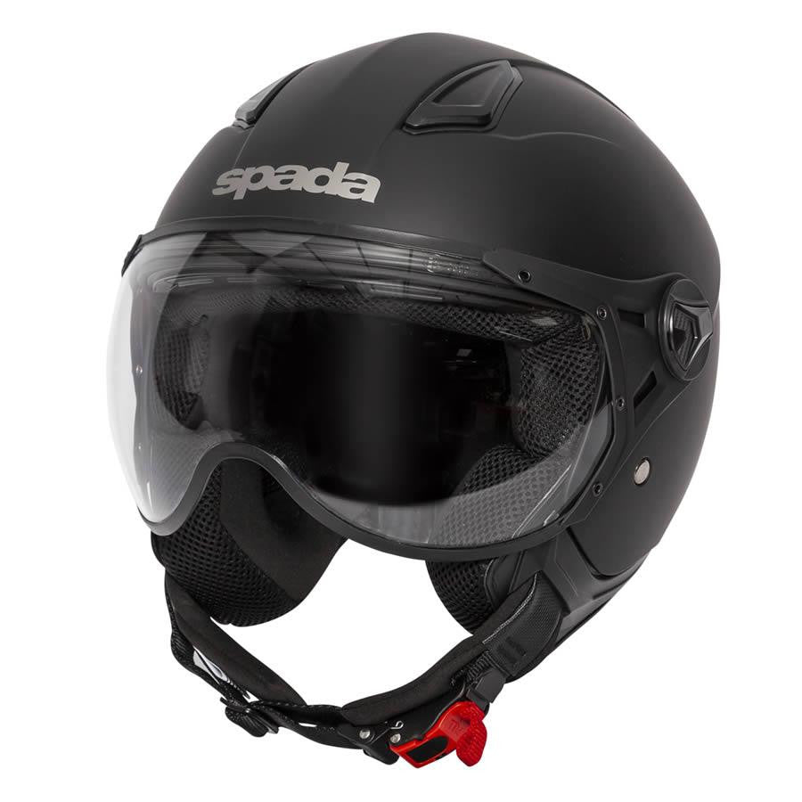 Spada Hellion Plain Open Face Motorcycle Scooter Bike Helmet