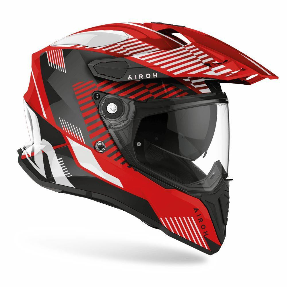 Airoh Commander Dual Sports Adventure Helmet Boost Red Gloss