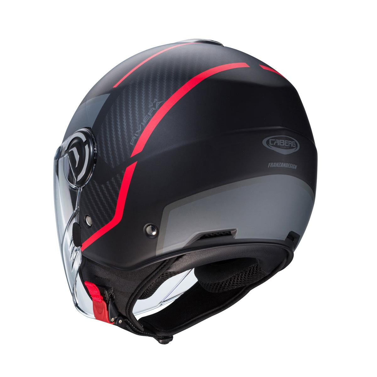 Caberg Riviera V4X Geo Matt Black/Red/Anthracite