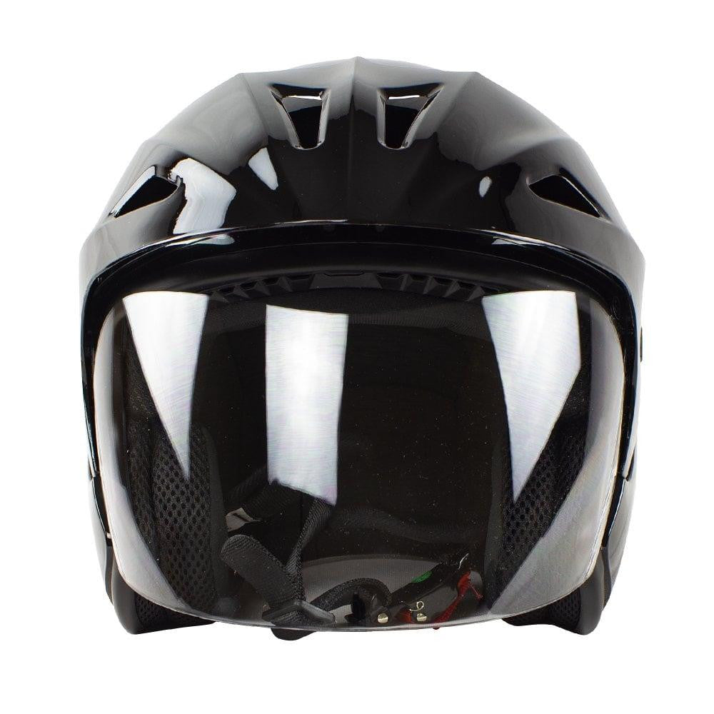 Nitro X562 UNO Motorcycle Scooter Jet Open Face Biker Helmet Black