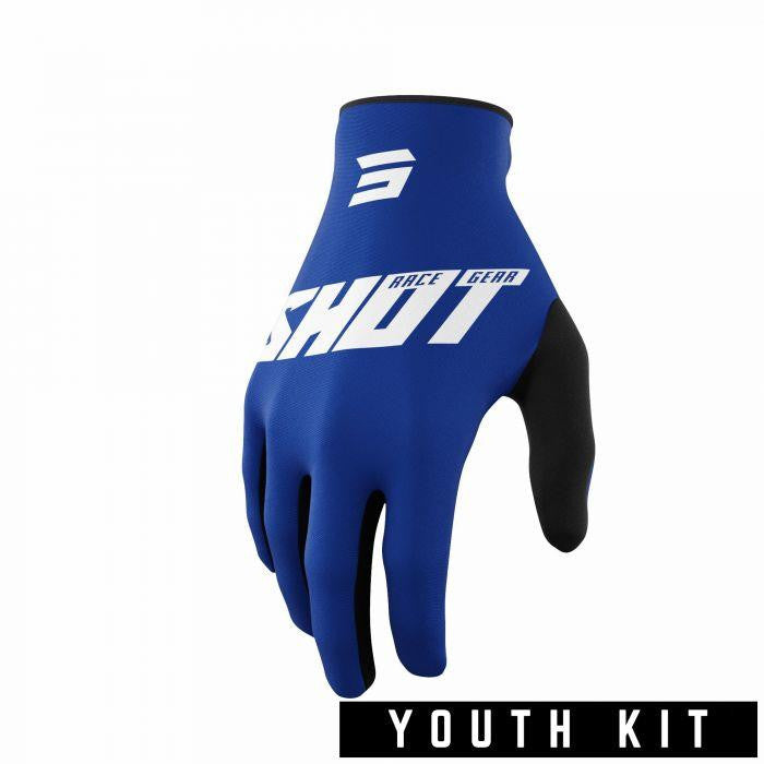 Shot 2022 Youth Raw Motorcycle Gloves