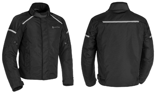 Spartan Short Motorcycle Motorbike WP MS Jacket - Black