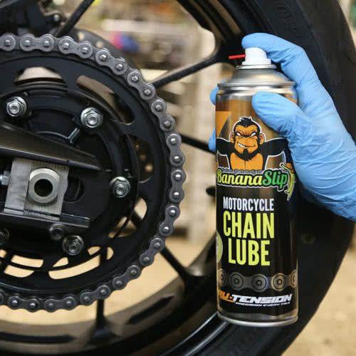 Tru Tension Banana Slip Motorcycle Motorbike Chain Lube – 500ml