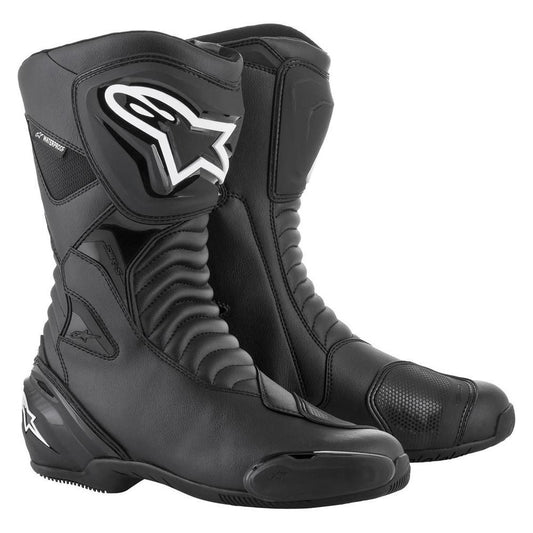 Alpinestars SMX S Waterproof Sports Riding Motorcycle Boots Black