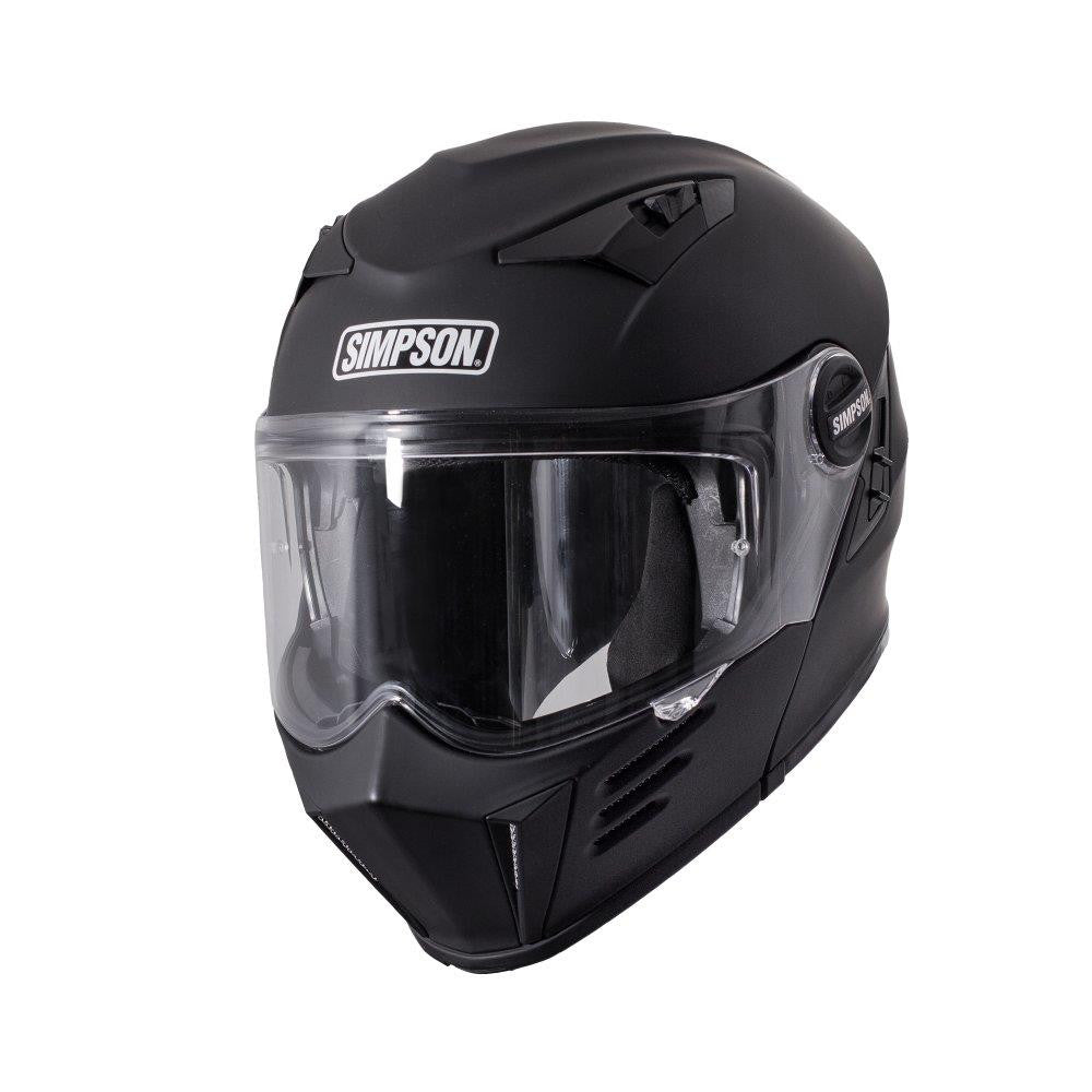 Simpson Darksome Solid Matt Black Full Face Helmet Ece 22.06