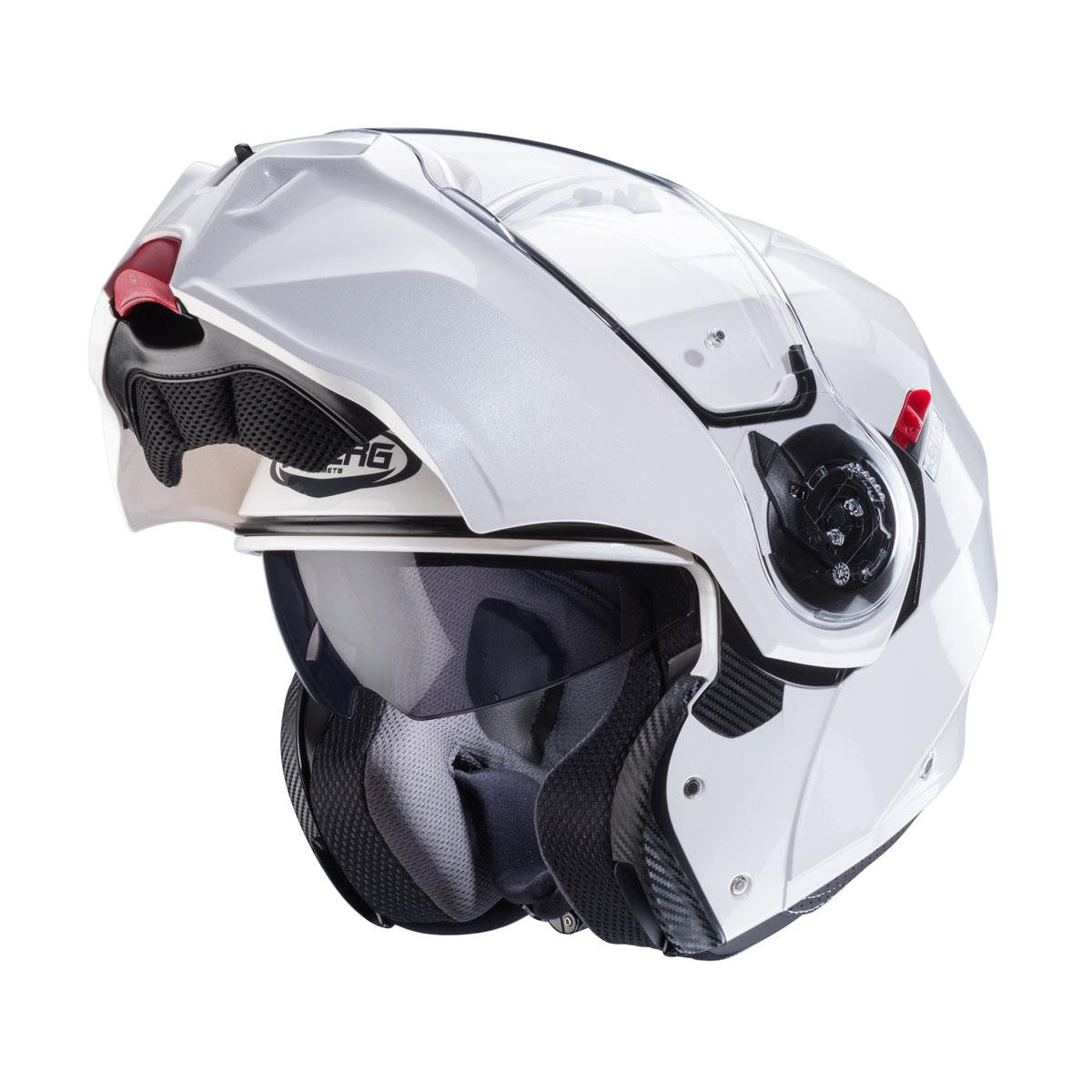 CABERG DUKE EVO WHITE METAL FULL FACE MOTORCYCLE HELMET