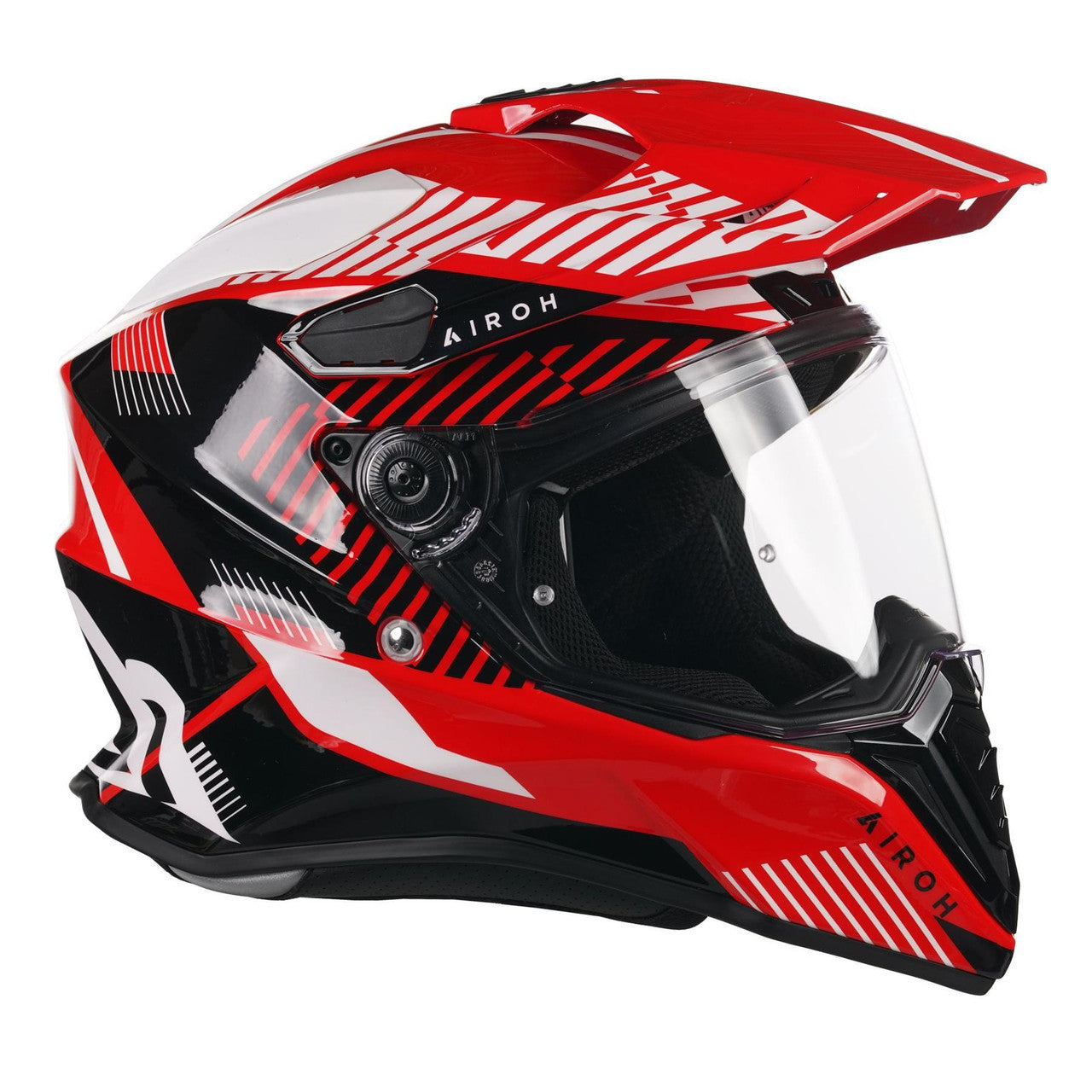 Airoh Commander Dual Sports Adventure Helmet Boost Red Gloss