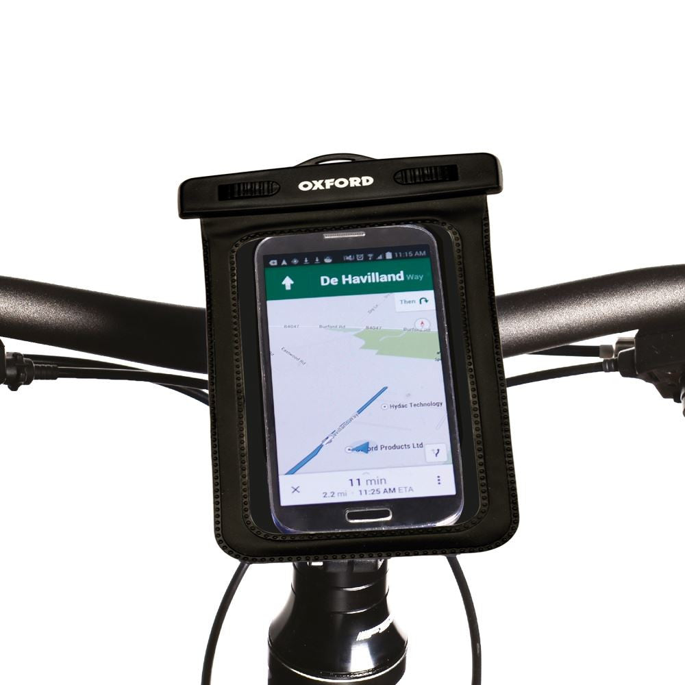 Oxford OX190 Dryphone Universal Motorcycle Phone Mount GPS Holder Handlebar