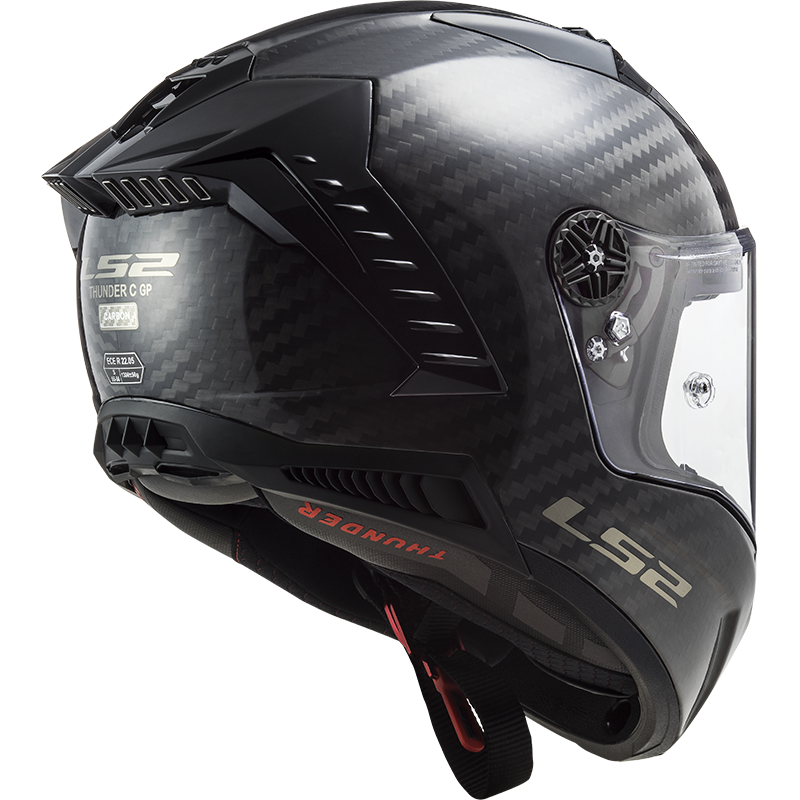 LS2 FF805 Thunder Gloss Carbon Full Face Motorcycle Helmet Ece 22.06