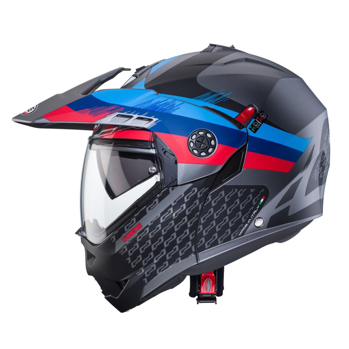 Caberg Tourmax X Sarabe Helmet Matt Gun/Black/Blue/Red