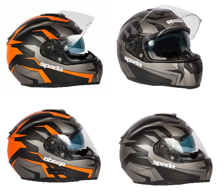 Spada SP16 Voltor Road Crash Full Face Helmet for Motorcycle Motorbike