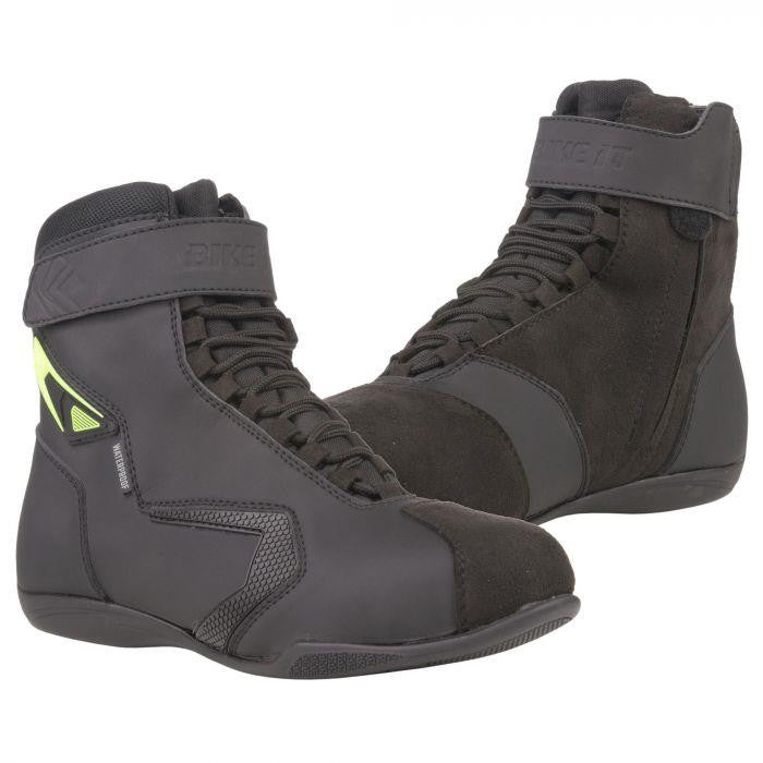 Bike It 'Bandido' Low Profile Waterproof Black Street Motorcycle Boots