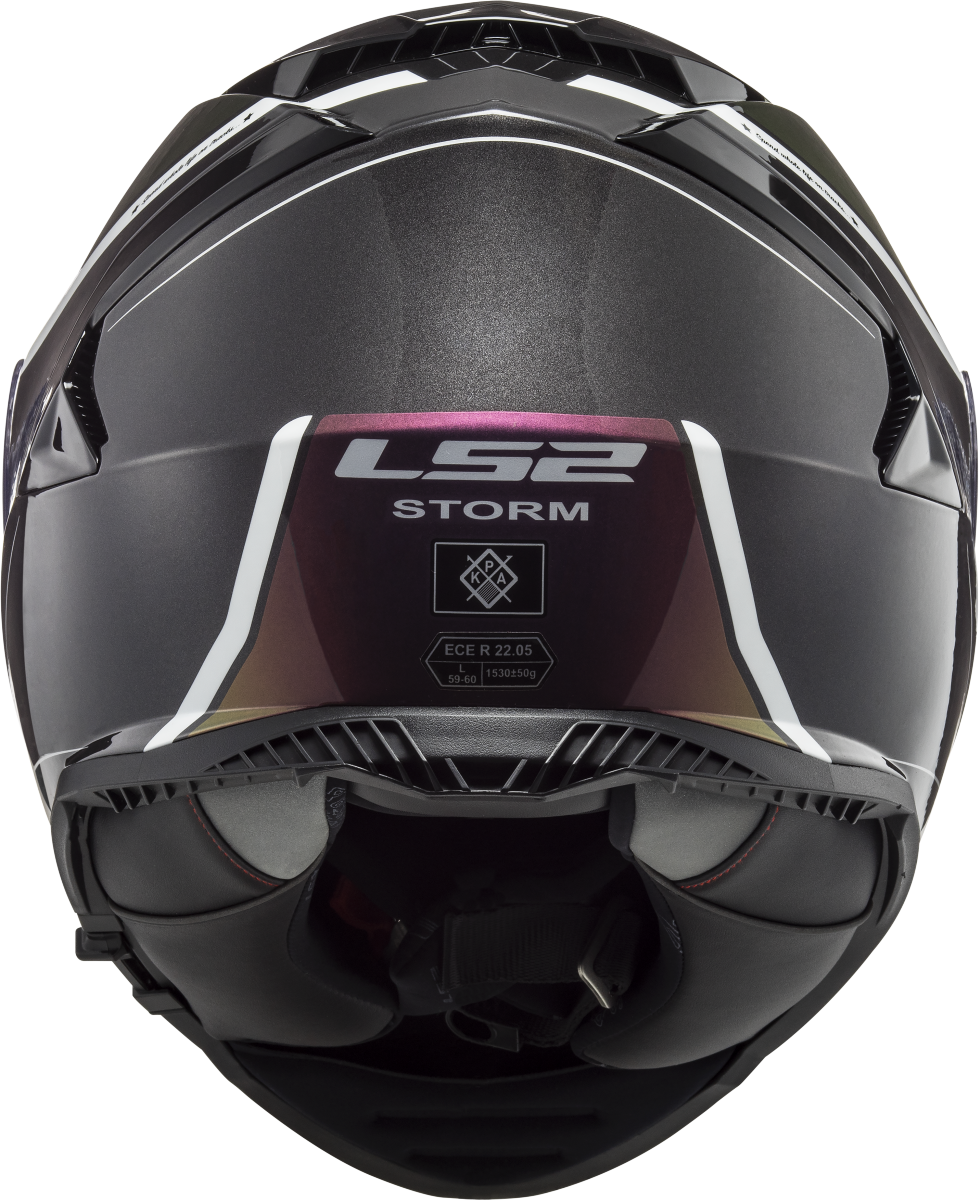 LS2 FF800 Storm II Velvet Black Rainbow Full Face Motorbike Helmet