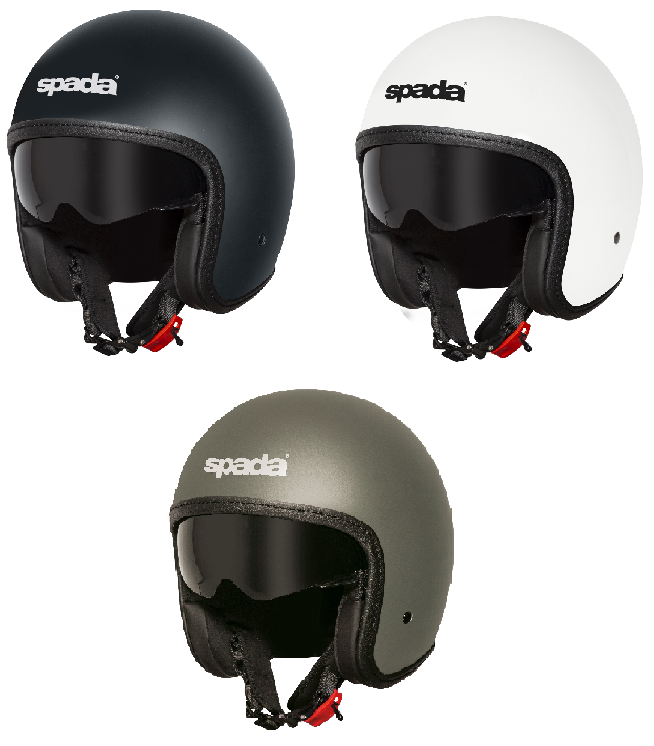 Spada Ace Jet Open Face Motorcycle Scooter Bike Helmet