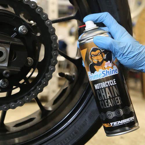 Tru Tension Motorcycle Motorbike Chain Cleaner Prime Shine Spray – 500ml